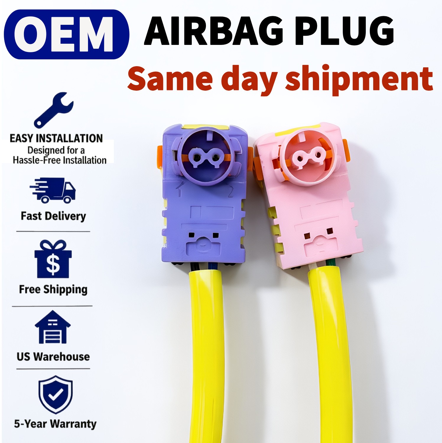 OEM FOR 25 26 2025 26 KIA K5  Driver Airbag Clock Spring Plug Pigtail Connector