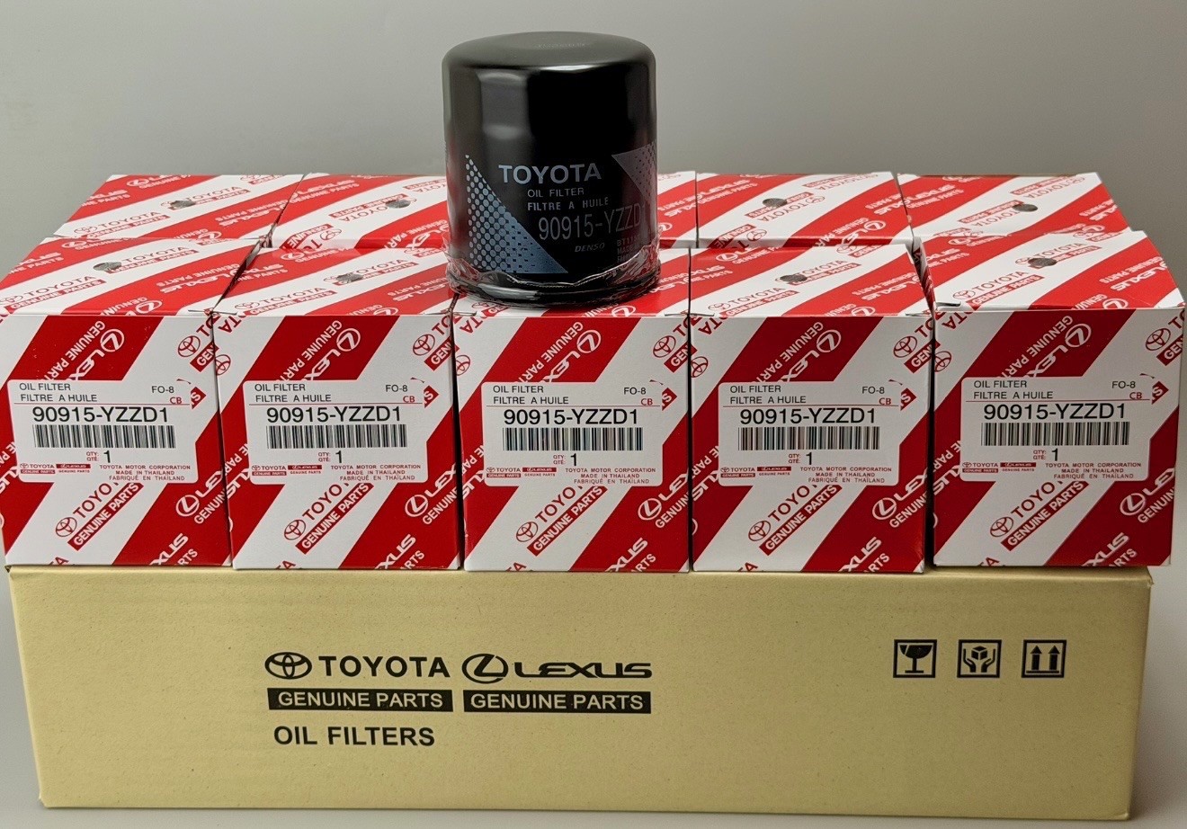 Genuine OEM Toyota Lexus Oil Filters 90915-YZZD1 (10 FILTERS)
