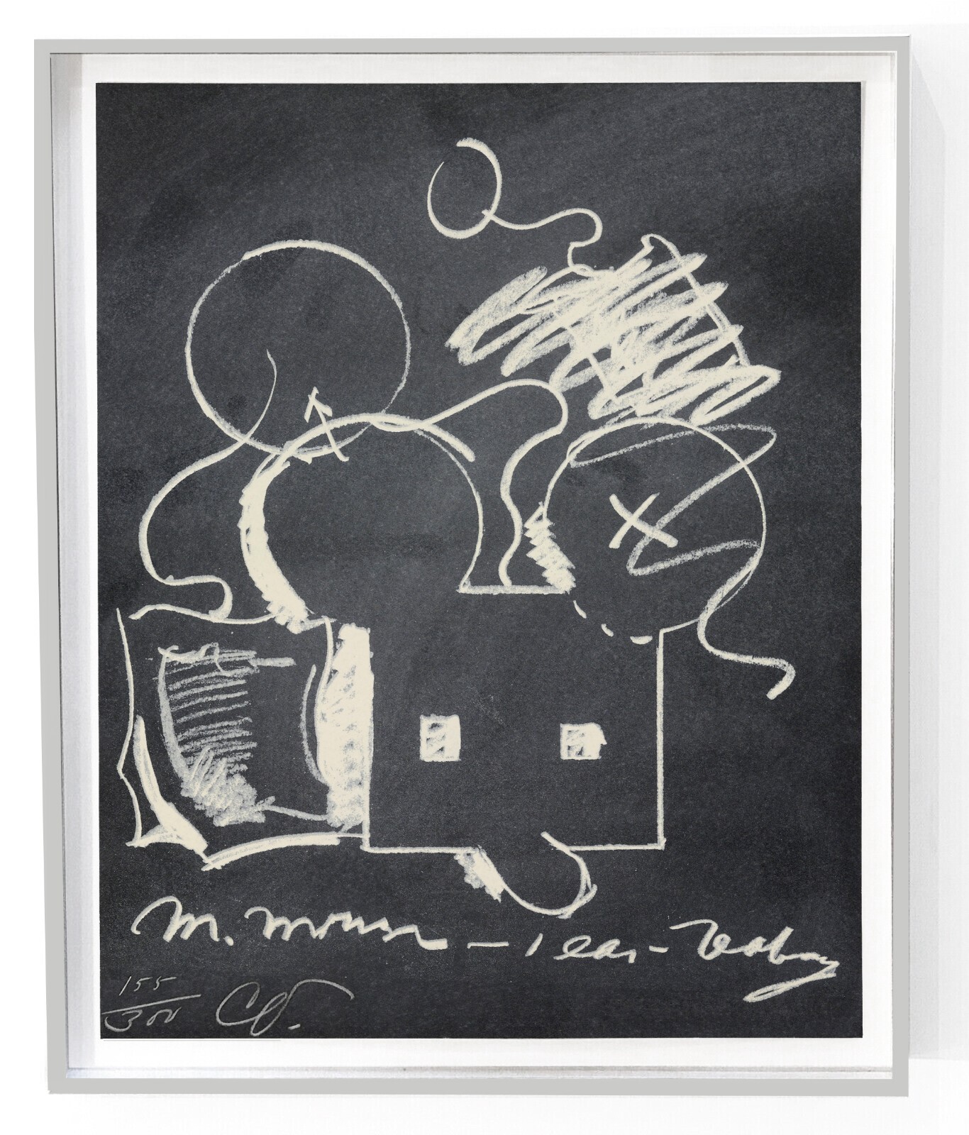 Claes Oldenburg M. Mouse Ear T 1973 Platzker 109 S/N LTD ED Framed In 12 Museums