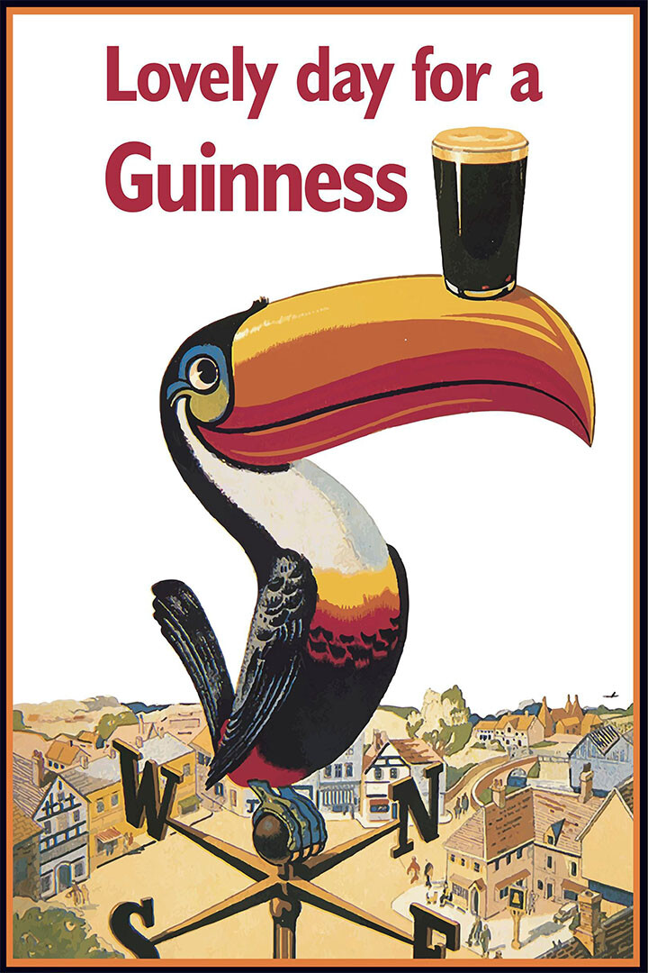 Lovely Day For A Guinness Tucan Vintage Advertising Wall Home - POSTER 20\