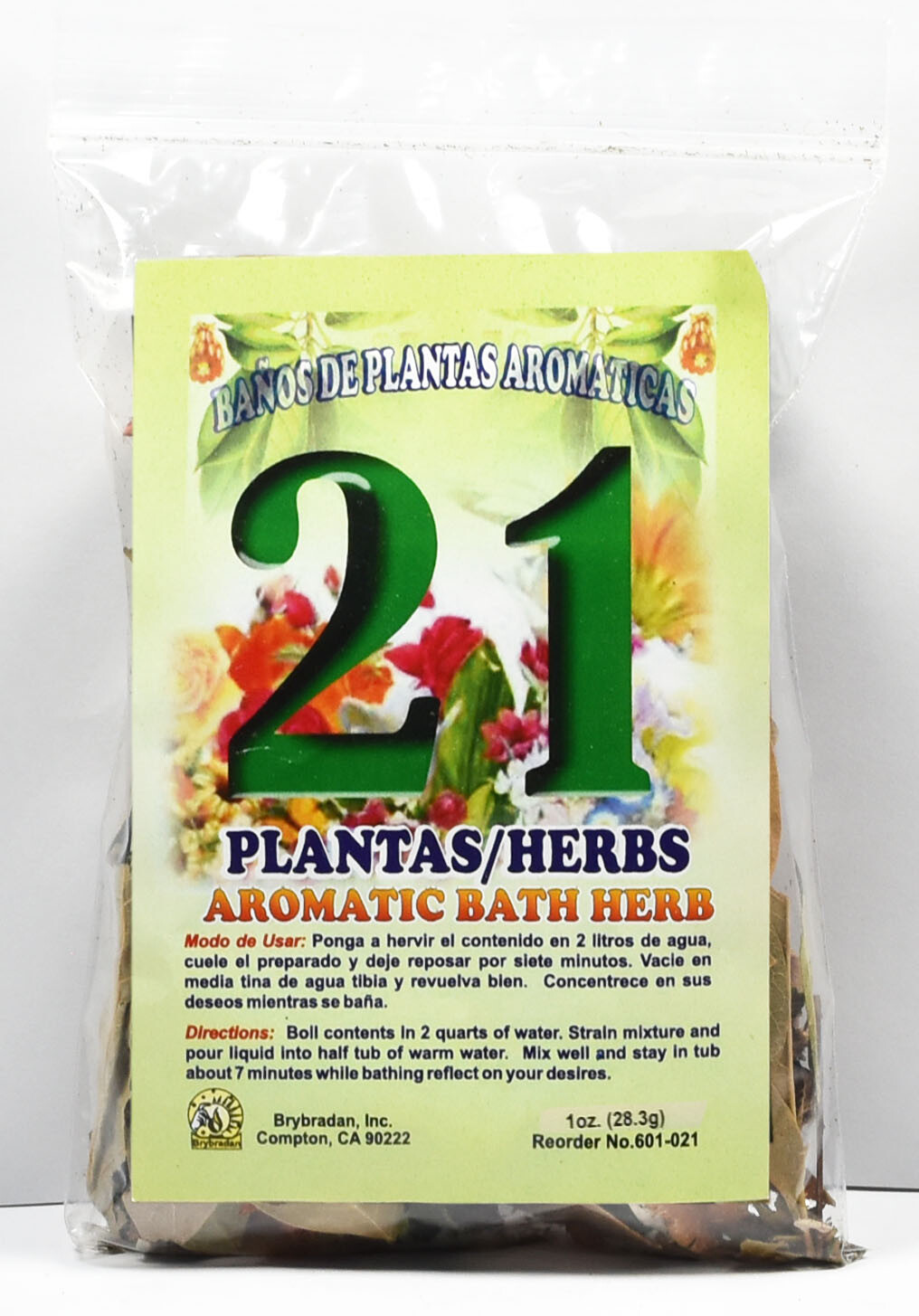 Spiritual Aromatic Bath Herb 21 Herbs 21 Plants Bano de Hierbas 1oz