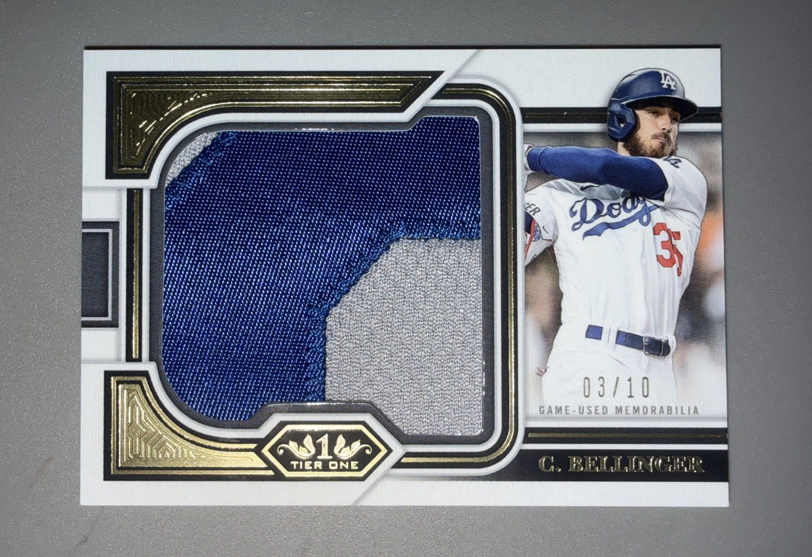 Topps 2023 Tier One Cody Bellinger Dodgers Prodigious Patches #PP-CB /10 SSP