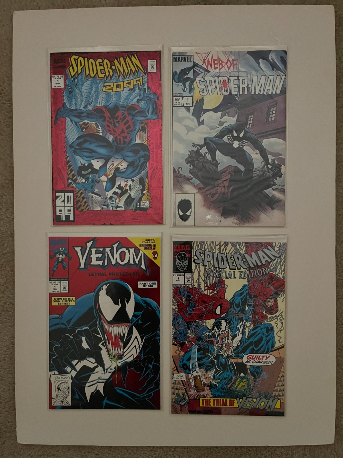 Spider-Man comics, lot of 4 #1\'s