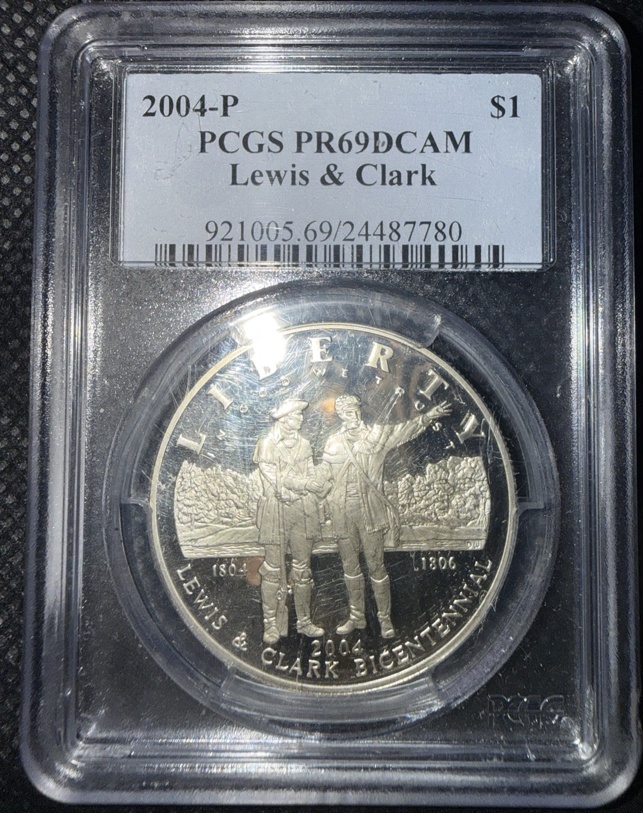 ⭐️2004 Lewis & Clark Bicentennial PCG PR69 DCAM 90% Silver Dollar US Mint⭐️