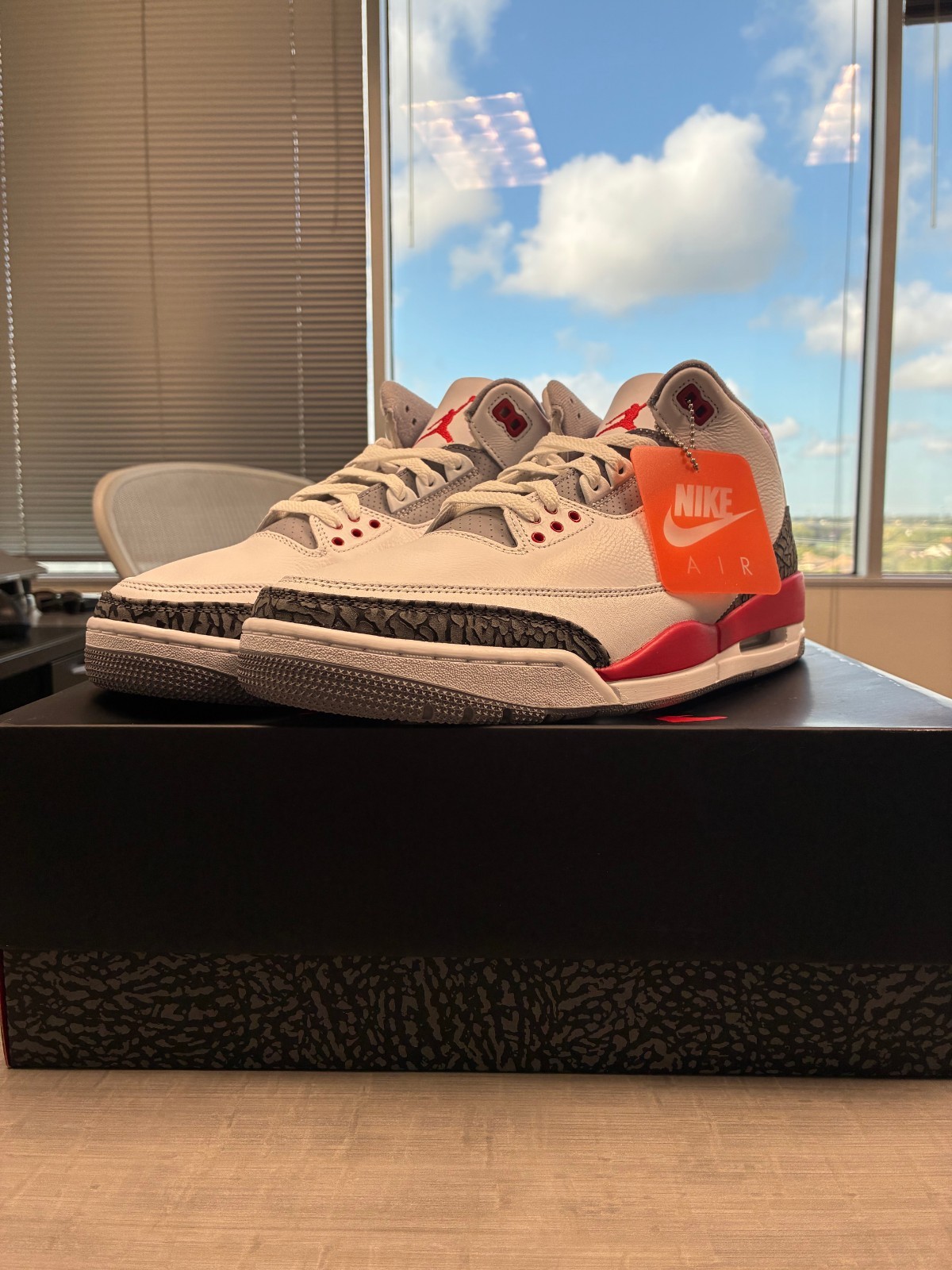 Size 12 - Jordan 3 Retro Mid Fire Red