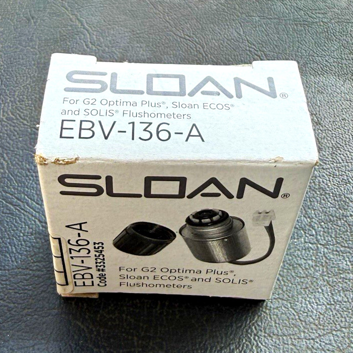 Sloan EBV-136-A Electric Solenoid for G2 Optima Plus ECOS SOLIS w/Connector Sloan EBV-136-A Electric Solenoid for G2 Optima Plus ECOS SOLIS w/Connector