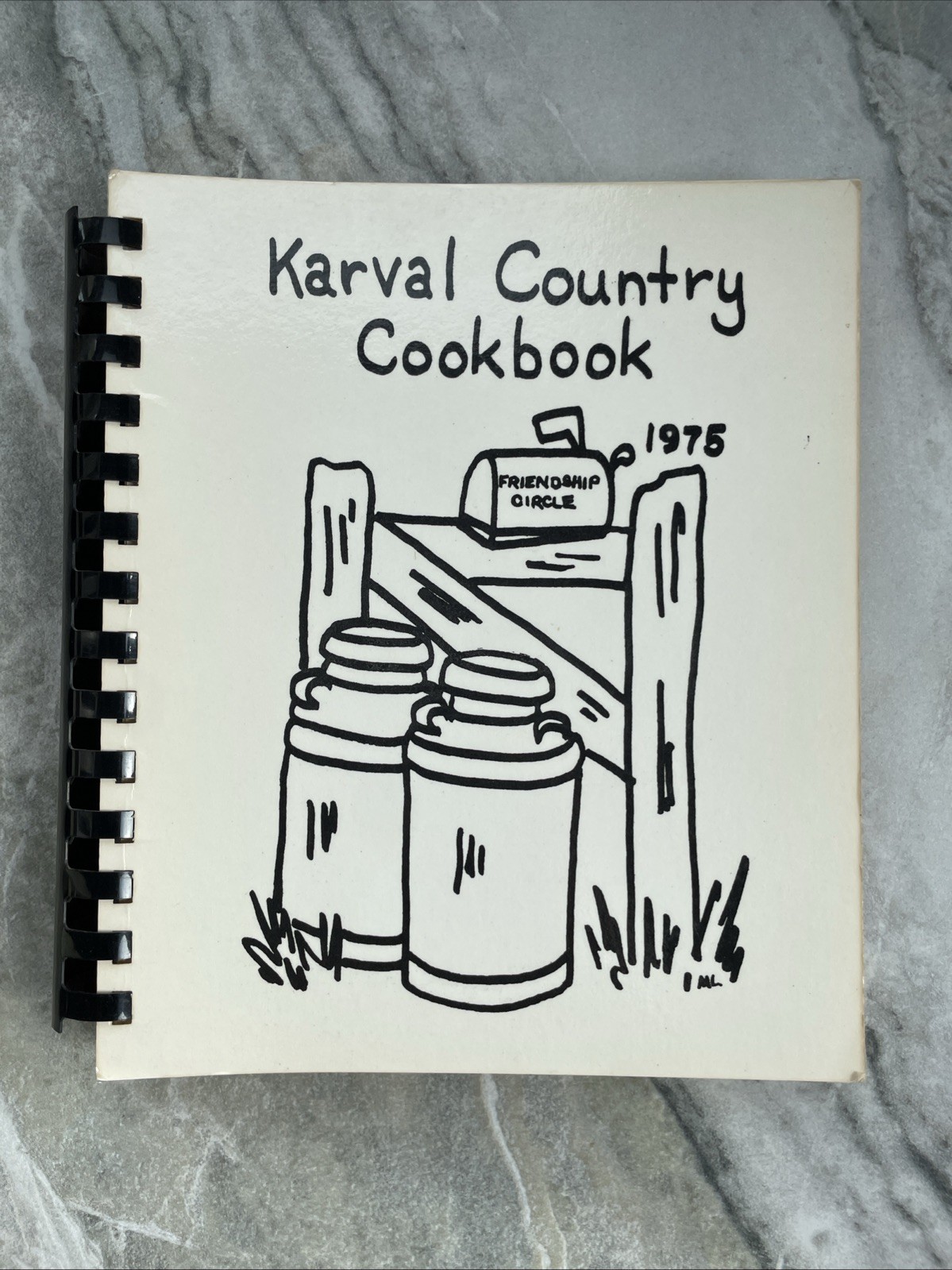 Karval Country Cookbook Spiral Bound VTG 1975