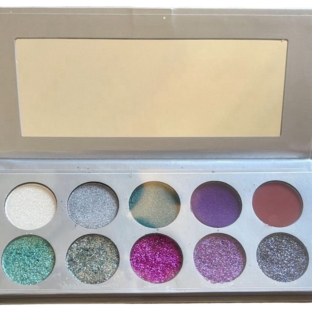Trend Beauty Glitter Palette 10 Shades Multicolor High-Pigment Eyeshadow, New