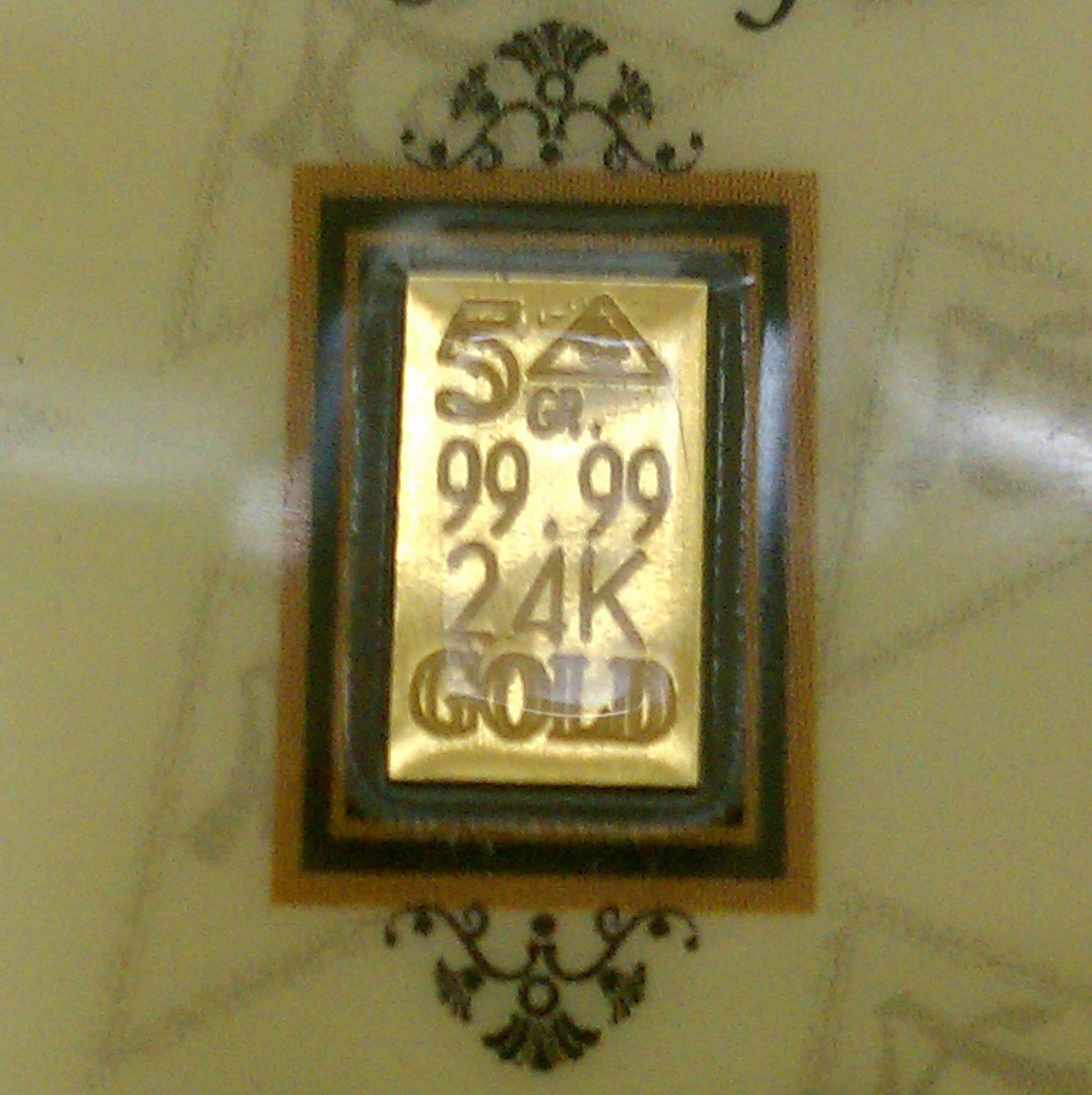 1/3 GRAM SOLID GOLD BAR  24K PURE ACB PREMIUM BULLION 999.9 FINE CERTIFIED Gp