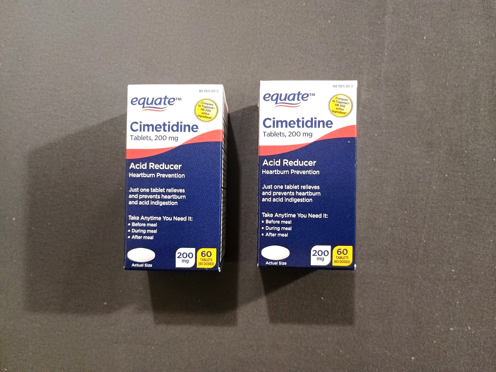 (Lot of 2) EQUATE CIMETIDINE TABLETS 200 MG/ ACID REDUCER HEARTBURN RELIEF (Lot of 2) EQUATE CIMETIDINE TABLETS 200 MG/ ACID REDUCER HEARTBURN RELIEF