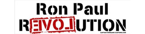 Ron Paul Libertarian Revolution Political Election Bumper Sticker Decal 708 Ron Paul Libertarian Revolution Political Election Bumper Sticker Decal 708