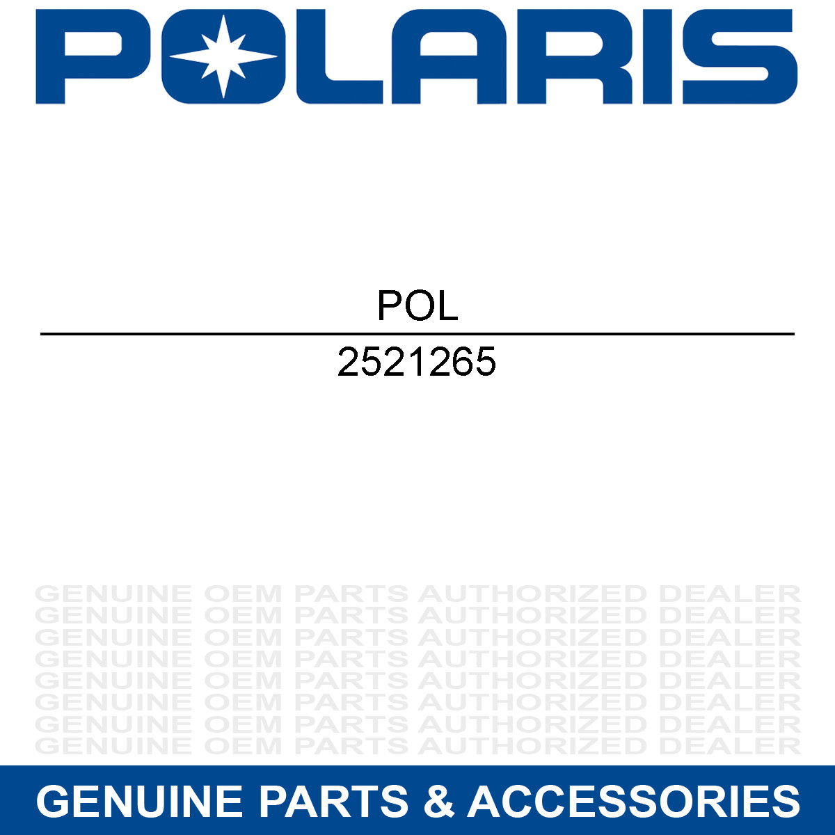Polaris 2521265 Fuel Tank Selector Valve Sportsman WV MV 850 2012-2022