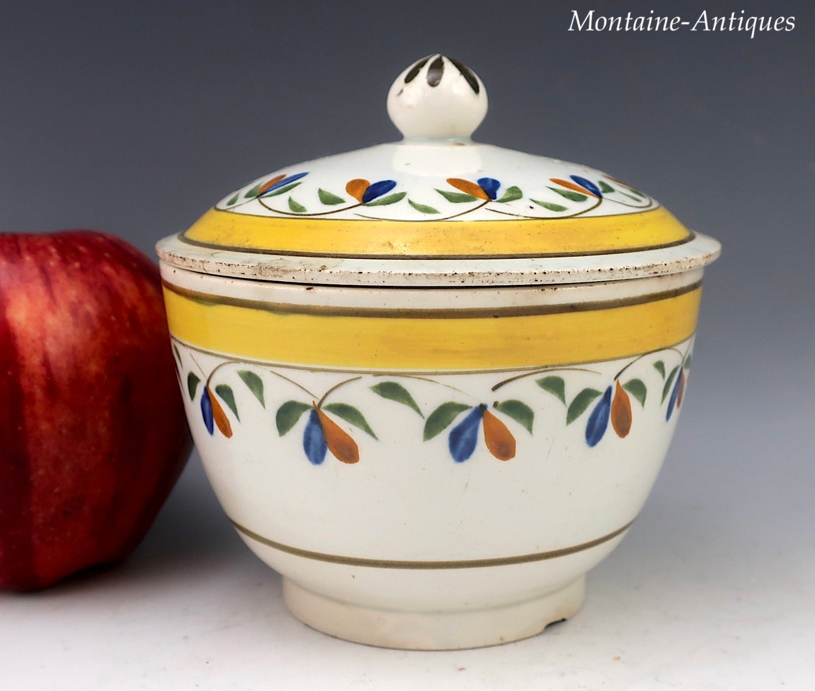 Pearlware Sugar Bowl circa 1825 Pearlware Sugar Bowl circa 1825