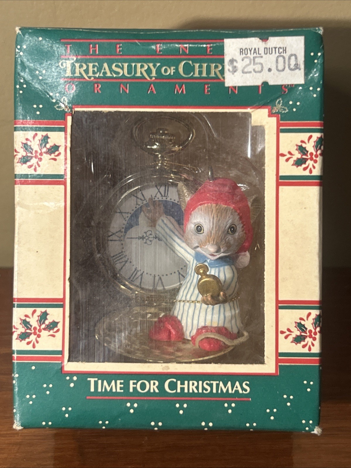 Vintage Enesco Pocket Watch W/Mouse \ Vintage Enesco Pocket Watch W/Mouse \