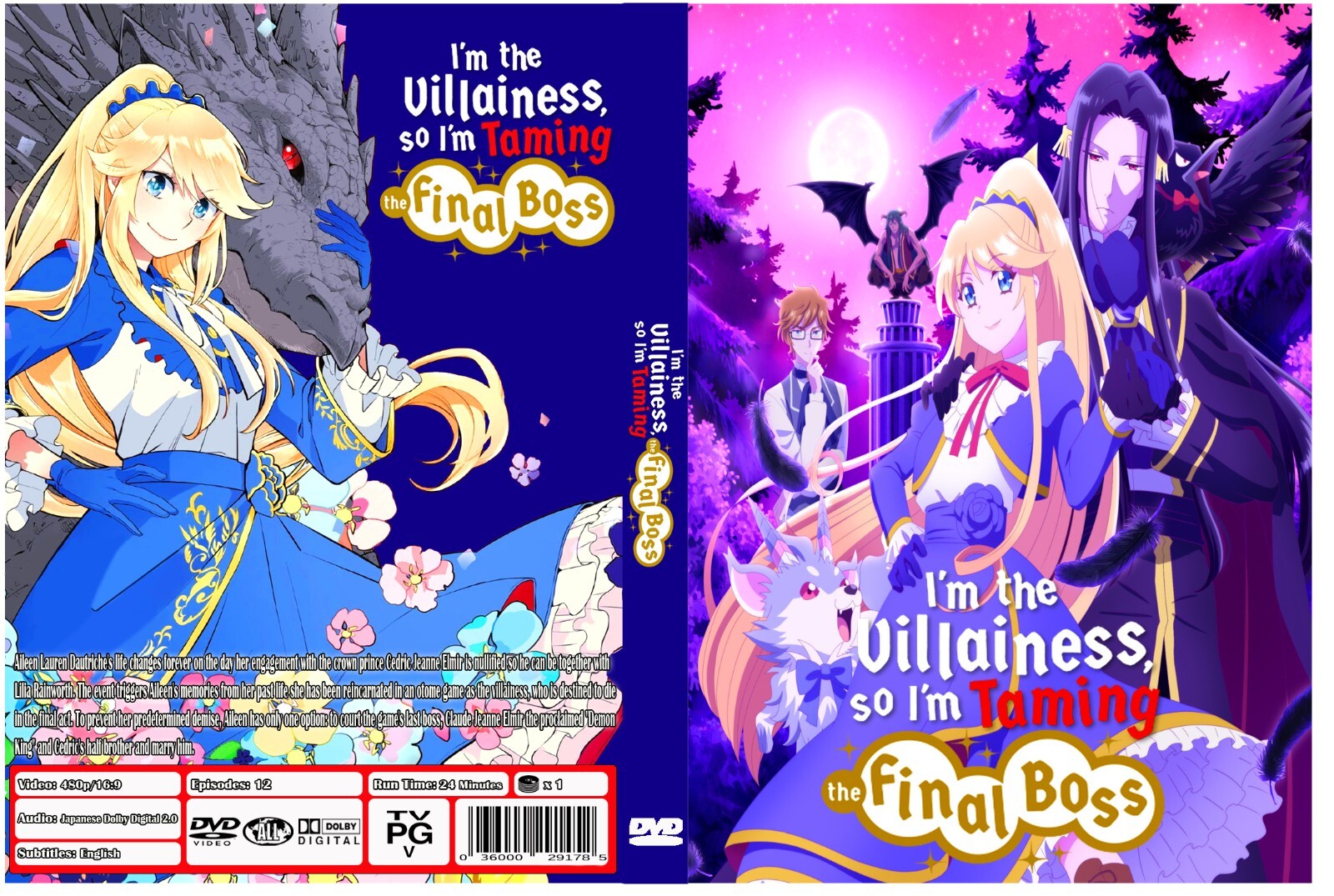 I\'m the Villainess, So I\'m Taming the Final Boss Anime Series Episodes 1-12