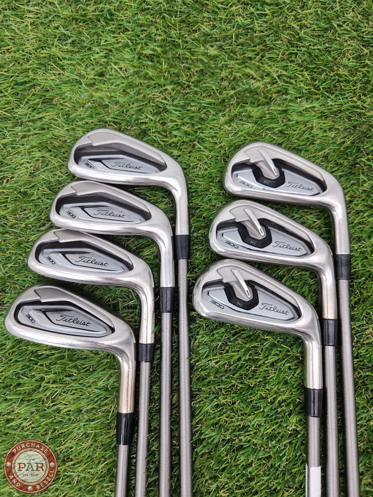 2019 TITLEIST T300 IRON SET 5-GW REG AEROTECH STEELFIBER I70 GOOD