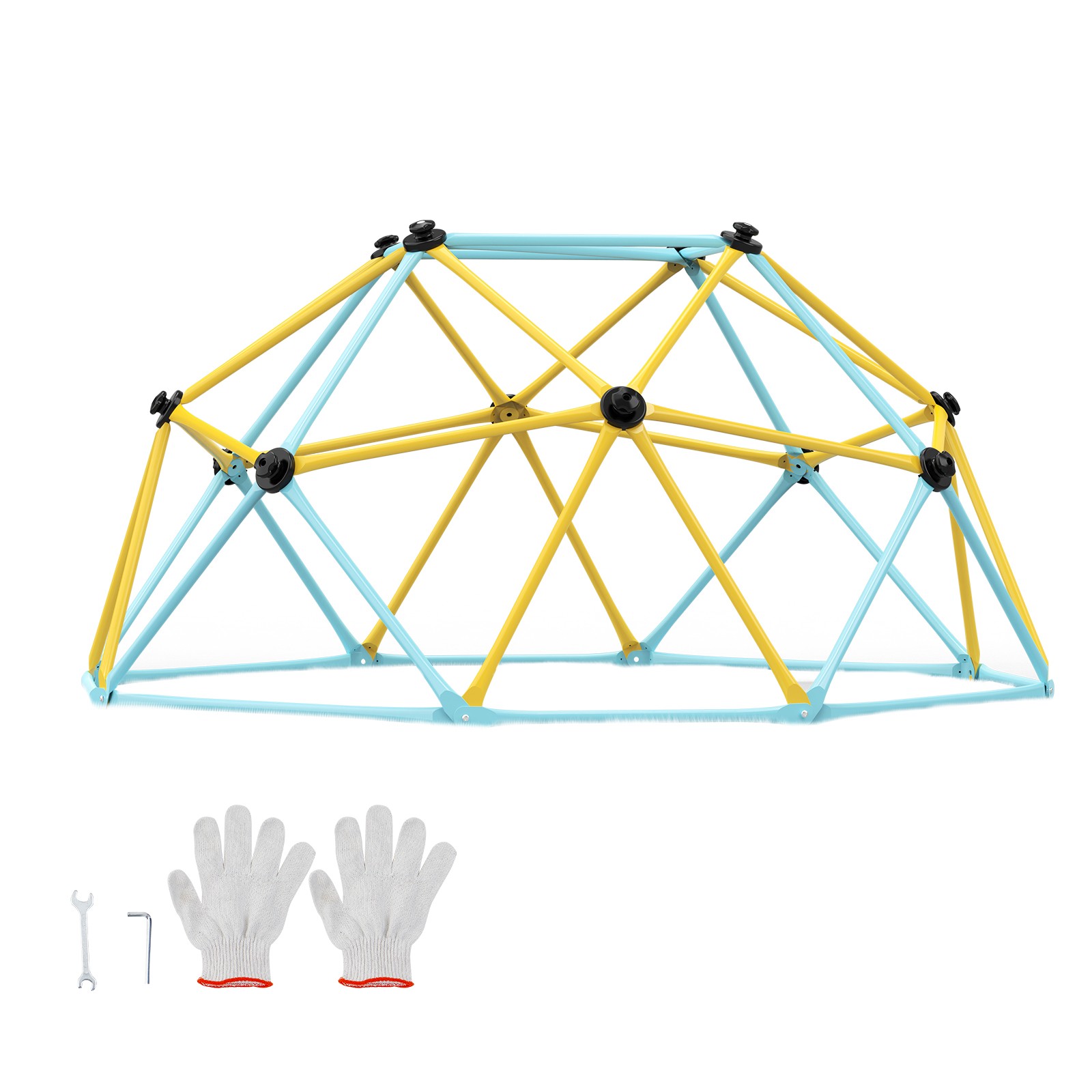 Uimoso Climbing Dome 6FT Geometric Dome Climber Jungle Gym for Kids 3-9 Years