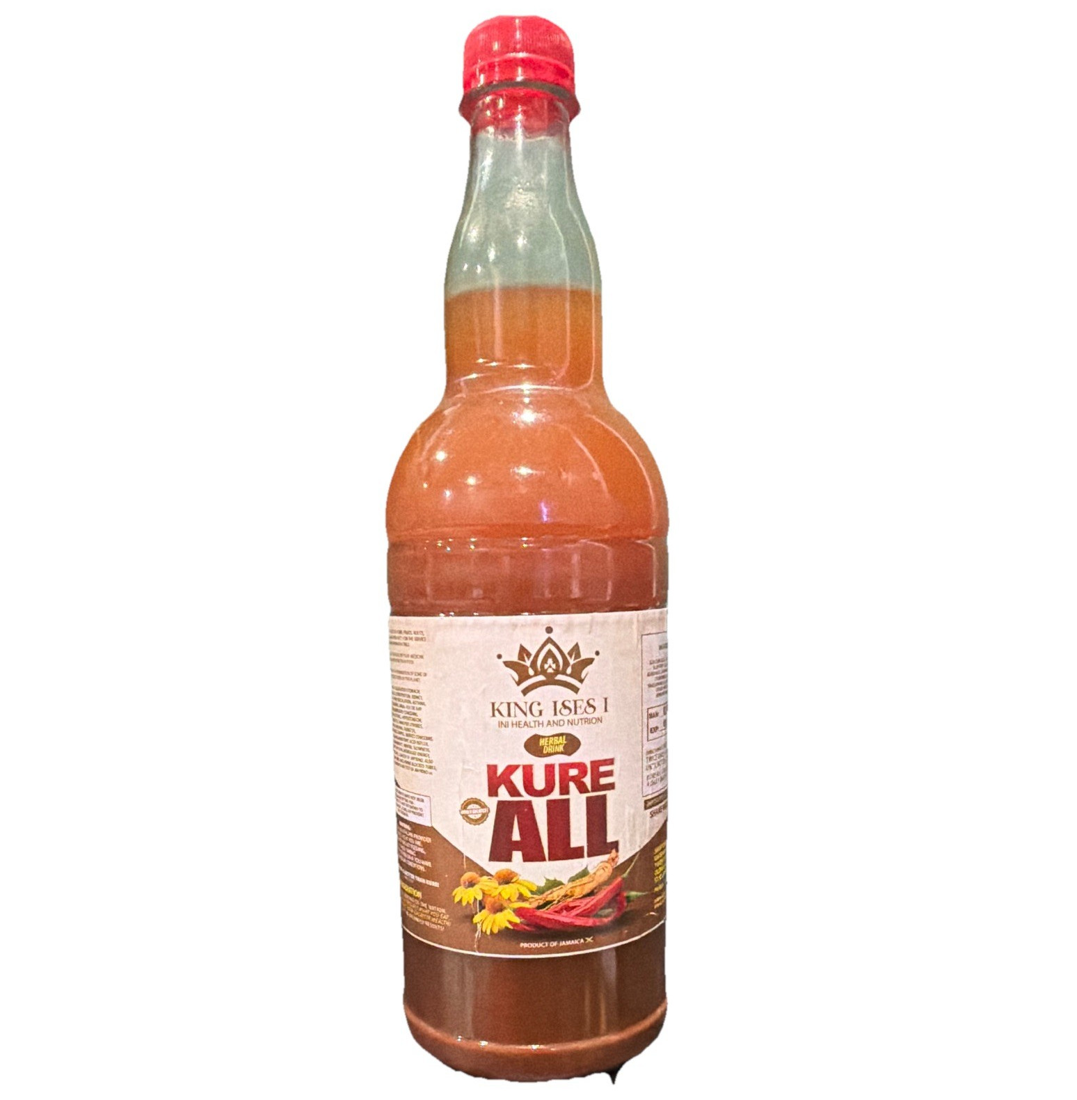 King Ises I Kure All Herbal Liquid Tonic Golden Seal & Cayenne