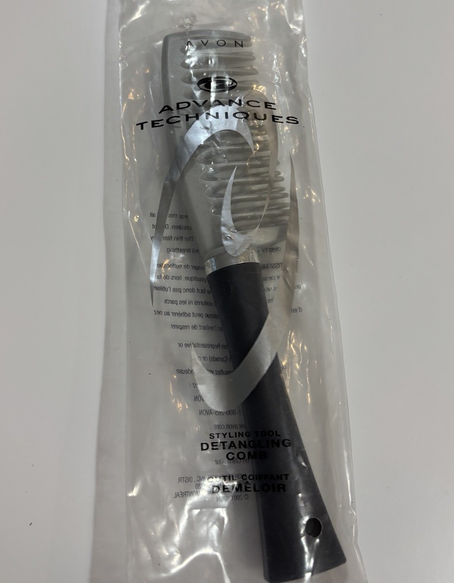 New Avon Advance Technique Vintage 2001 Detangling Comb Styling Tool 9” Sealed