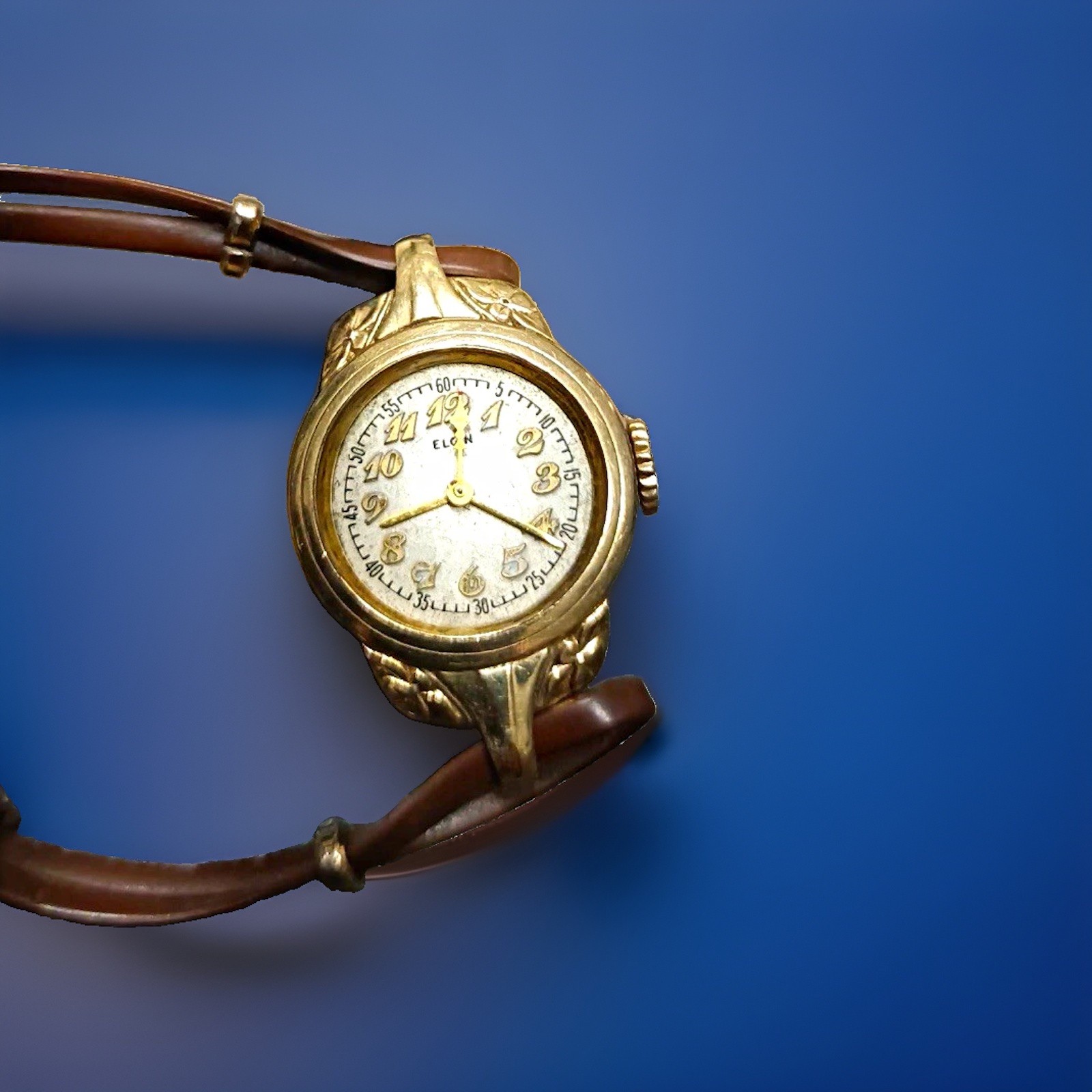 1939 Elgin Women's Vintage Manual Mechanical Watch 14kt Gold Filled