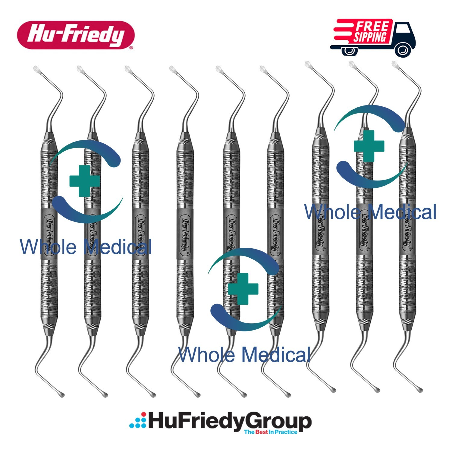 9PCS Hu-Friedy CL86 Lucas Bone Curette #86 Dental Surgical Instruments