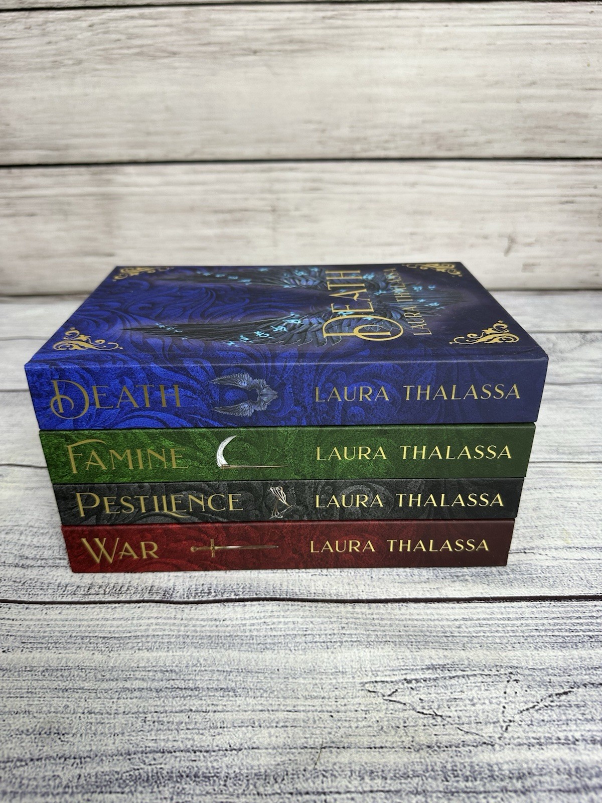 Laura Thalassa The Four Horsemen Arcane Society Excusive Edition Hardback Set