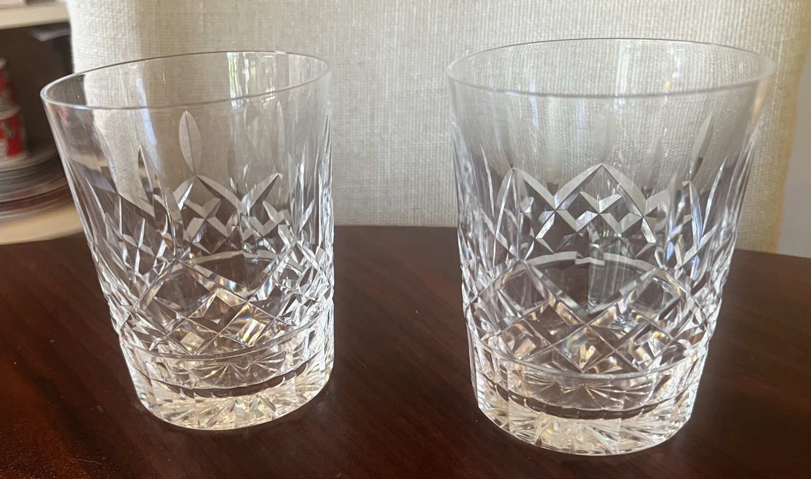 Set of 2 Waterford LISMORE 4 3/8 Set of 2 Waterford LISMORE 4 3/8
