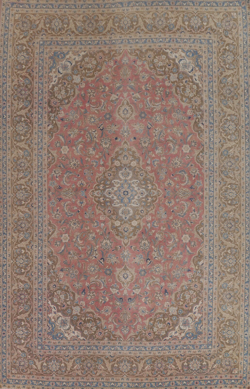 Vintage Traditional Floral Ardakan Area Rug 9\'x13\' for Living Room Handmade Rug