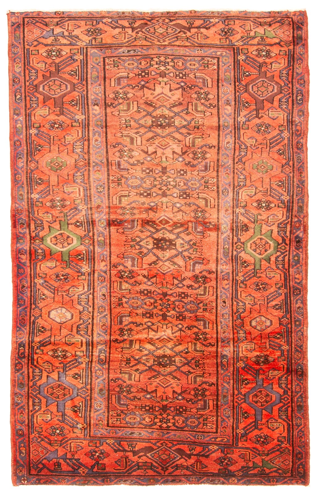 Traditional Vintage Hand-Knotted Area Rug 4\'3\