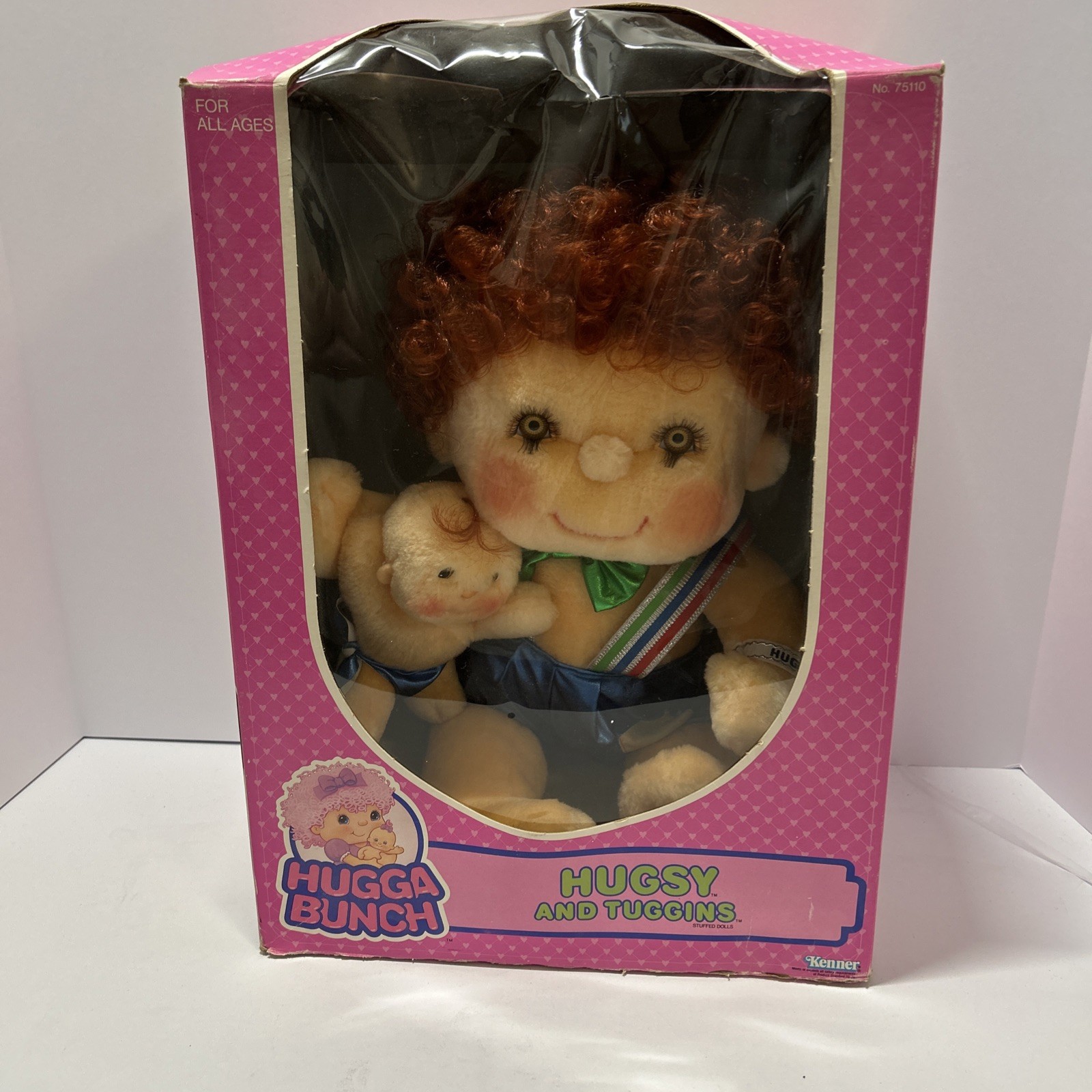 Vintage 1984 Kenner Hugga Bunch Doll Hugsy and Tugging In Box