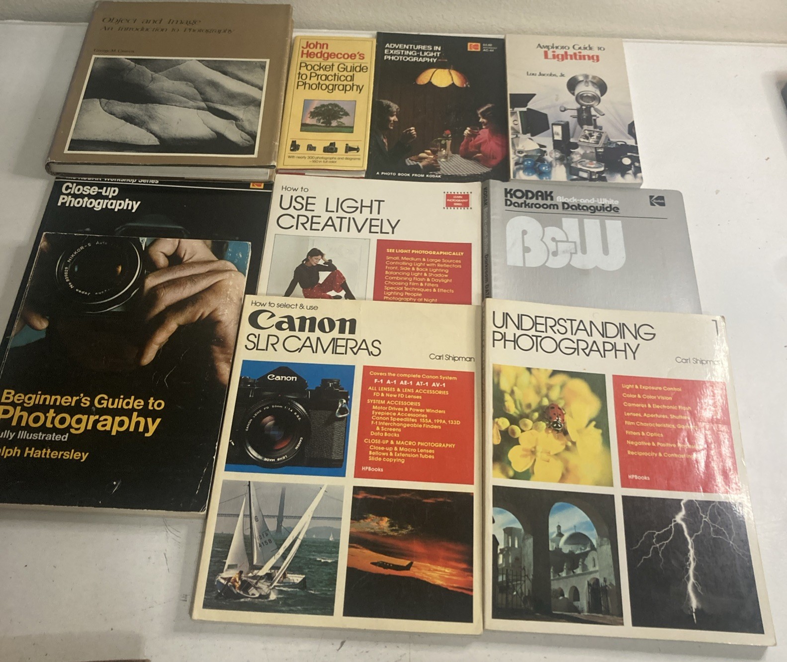Lot Of 10 Books About Photography: Canon SLR Cameras, Use Light Creatively, Be.. Lot Of 10 Books About Photography: Canon SLR Cameras, Use Light Creatively, Be..