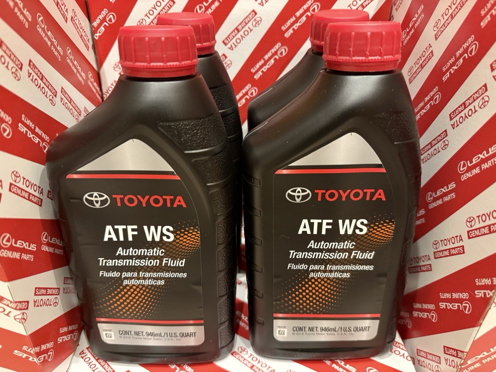 OEM Genuine Toyota WS World Standard Transmission Fluid 00289-ATFWS 4 Quarts NEW OEM Genuine Toyota WS World Standard Transmission Fluid 00289-ATFWS 4 Quarts NEW