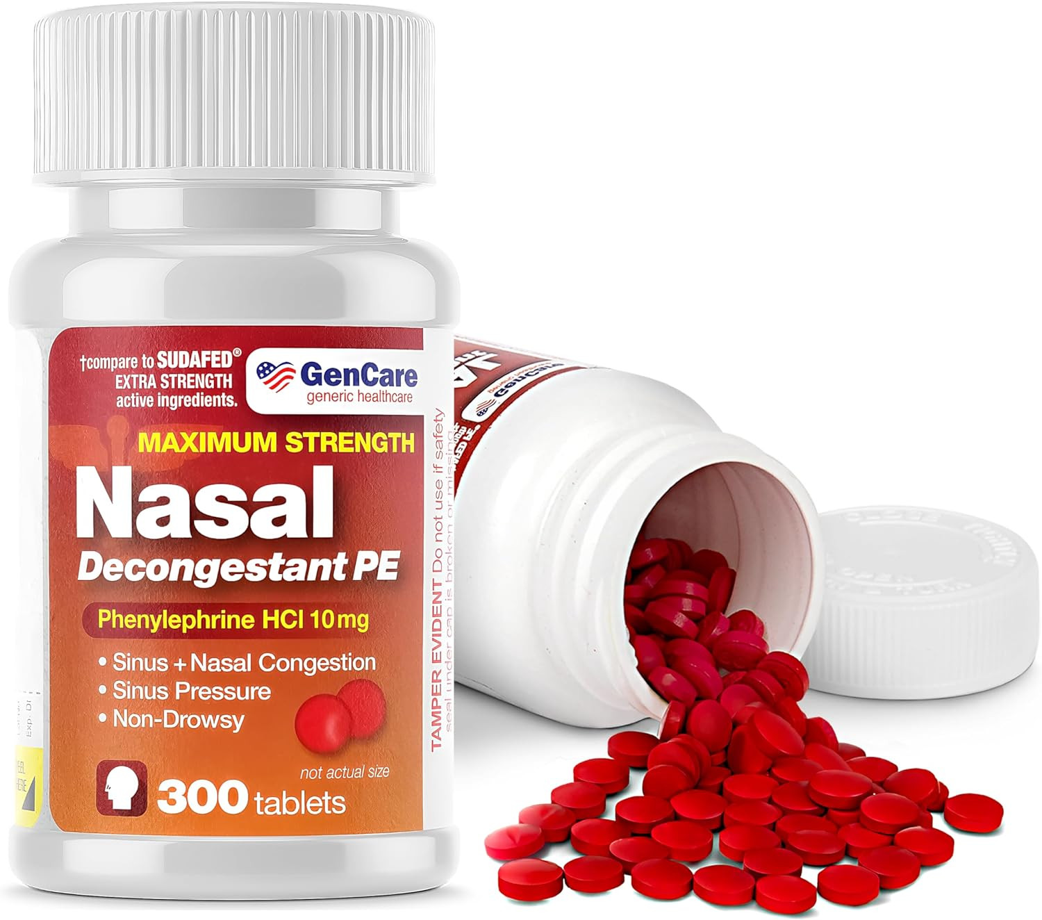 Ultimate Sinus Relief Non Drowsy Nasal Decongestant 300 Tablets Family Size