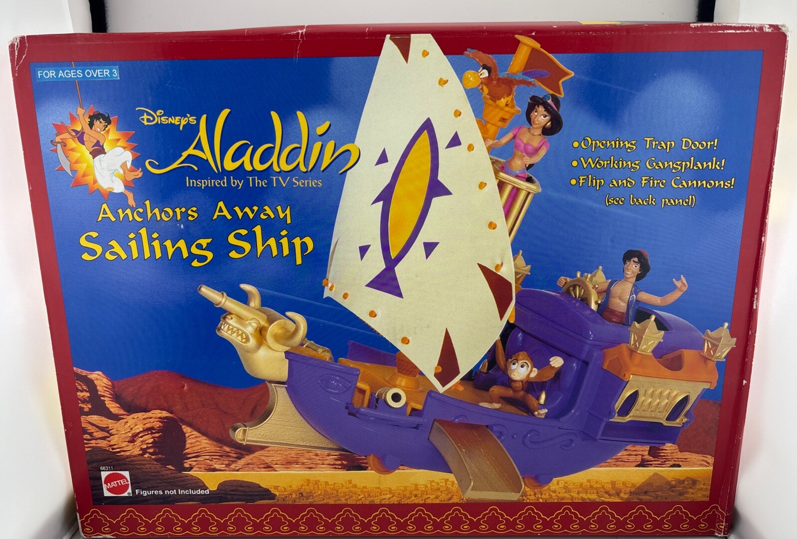 NIB Vintage 1994 Super Rare Disney Aladdin Anchors Away Sailing Ship Play Set NIB Vintage 1994 Super Rare Disney Aladdin Anchors Away Sailing Ship Play Set