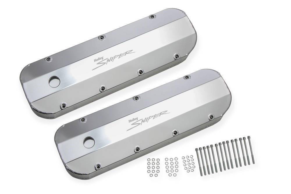 HOLLEY 890002 Sniper Tall Valve Covers - Big Block Chevy - Aluminum