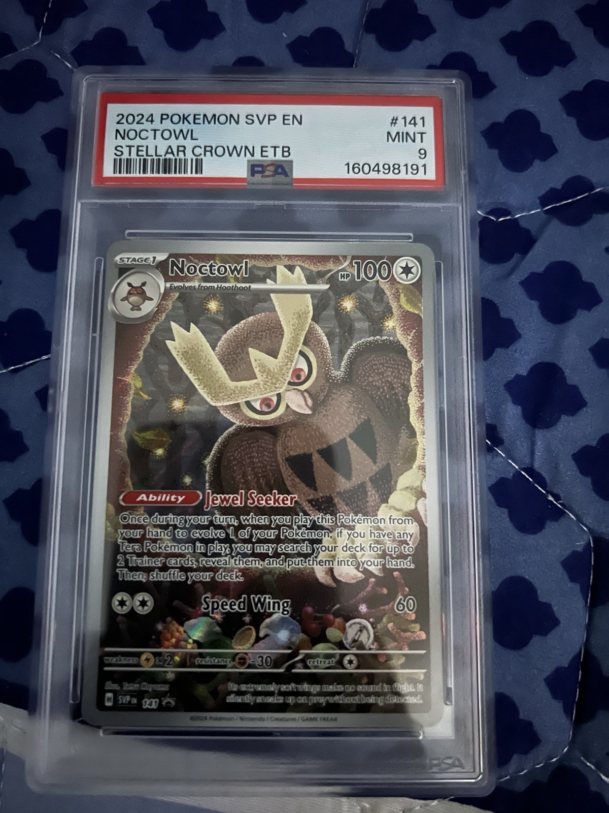 Pokemon TCG 2024 Noctowl SVP 141 Sv: Scarlet & Violet Promo PSA 9 EN Holo Pokemon TCG 2024 Noctowl SVP 141 Sv: Scarlet & Violet Promo PSA 9 EN Holo