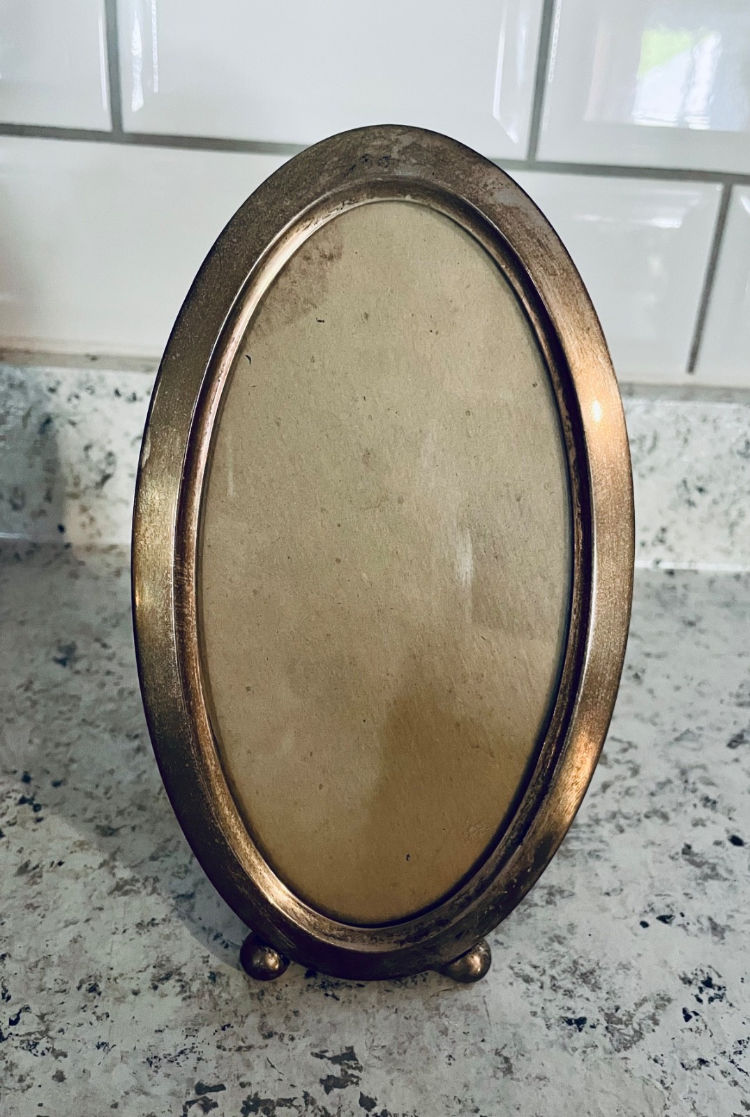 Antique Oval Sterling Silver Photo Picture Frame Antique Oval Sterling Silver Photo Picture Frame