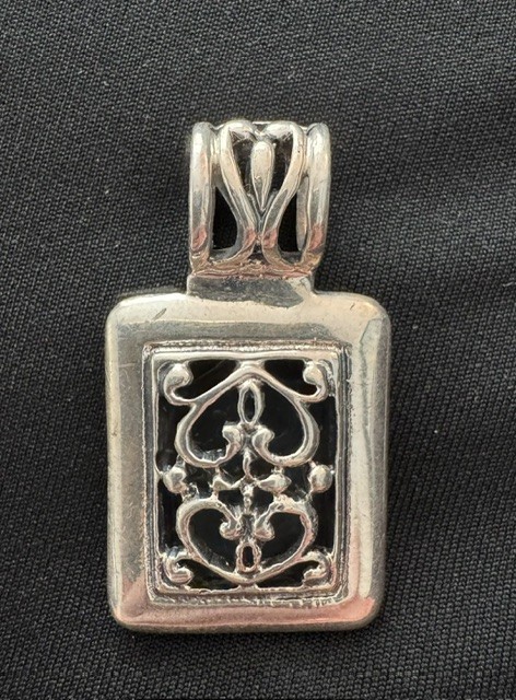 Victorian Sterling Silver Antique Pendant, Circa 1900