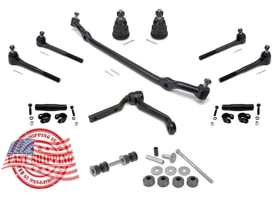 Fits 1982-1992 Camaro Firebird Ball Joint Tie Rod Idler Arm Center Link 12Pc KIT