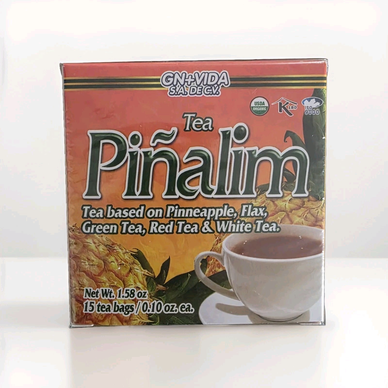 TE PINALIM GN+Vida Tea Piñalim Pineapple 30PC total (2 PACK) 15 Tea Bags Each Bx TE PINALIM GN+Vida Tea Piñalim Pineapple 30PC total (2 PACK) 15 Tea Bags Each Bx