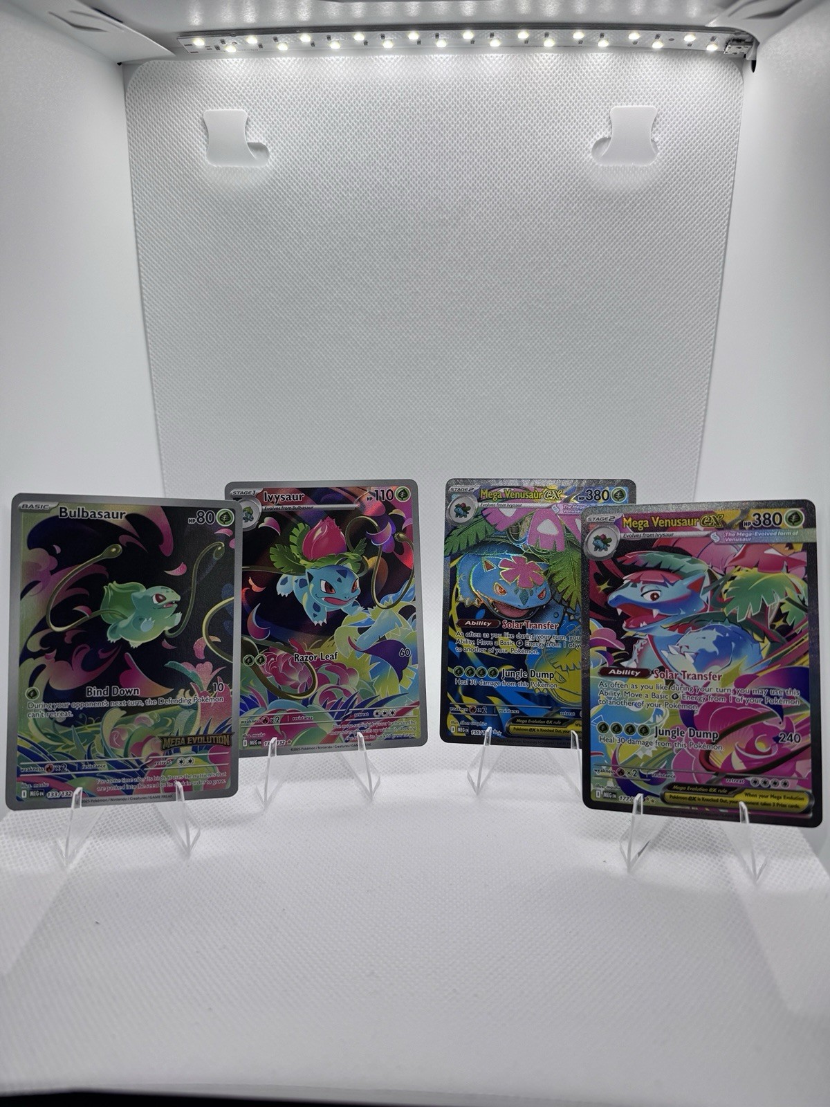 Bulbasaur 133/132,Ivysaur 134/132,Mega Venusaur Ex 155/132 and 177/132 SIR