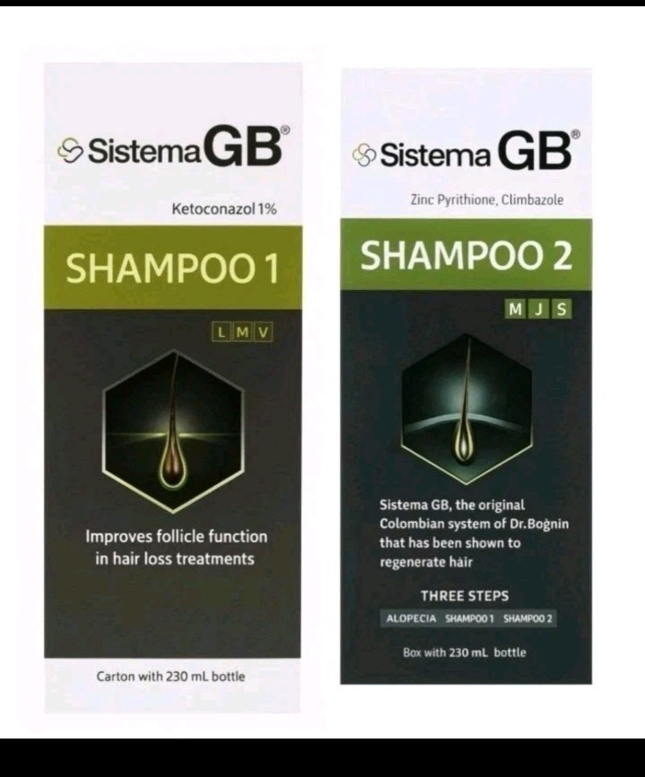 2x Pack Sistema Gb 1 -2 Shampoo For Hair Loss Treatment Combo DEAL TWO BOXES❗️🔥