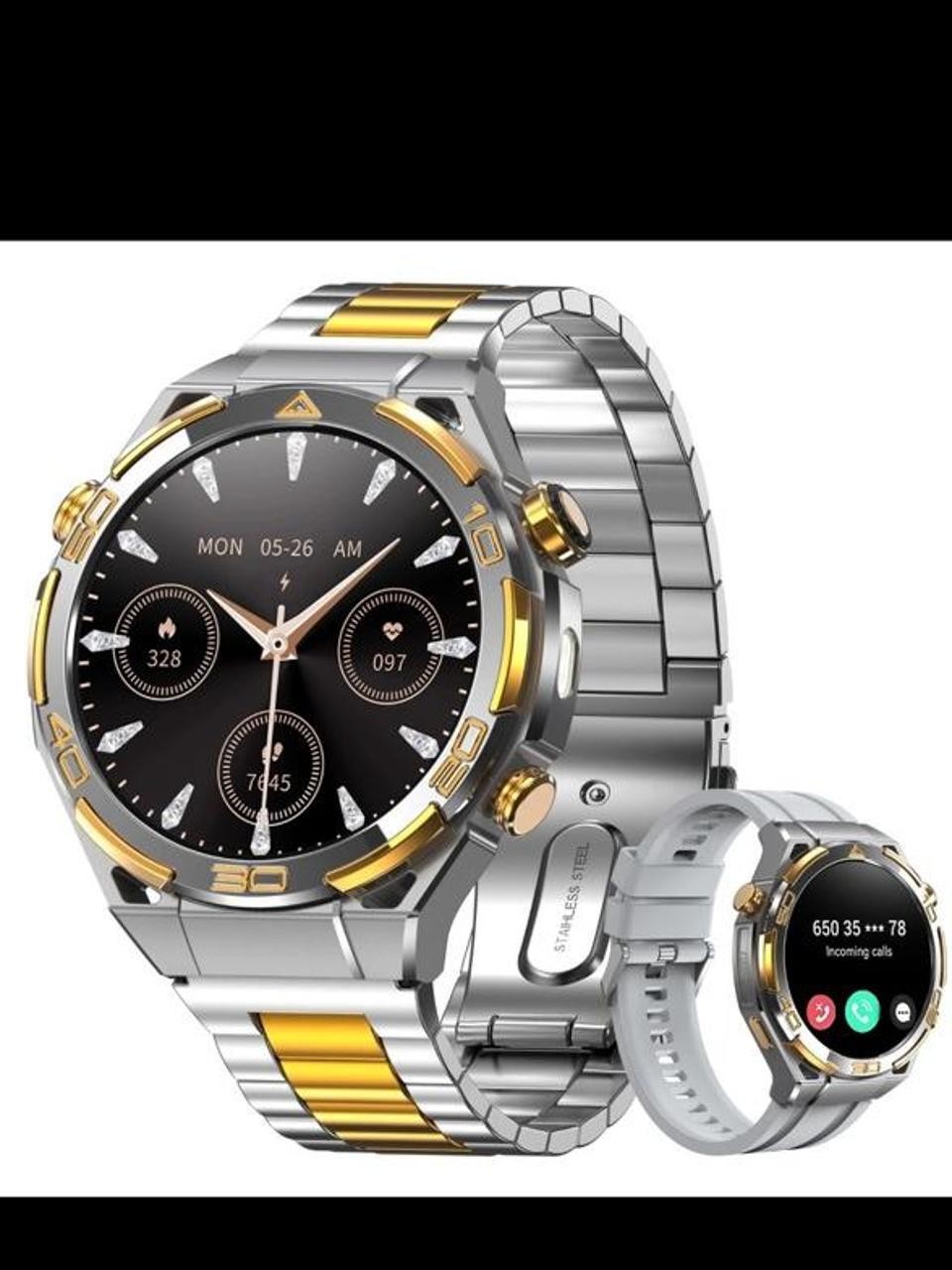 Military-Grade W90PRO  Smart Watch For Men With GPS 900mAh 20-Day Battery Life