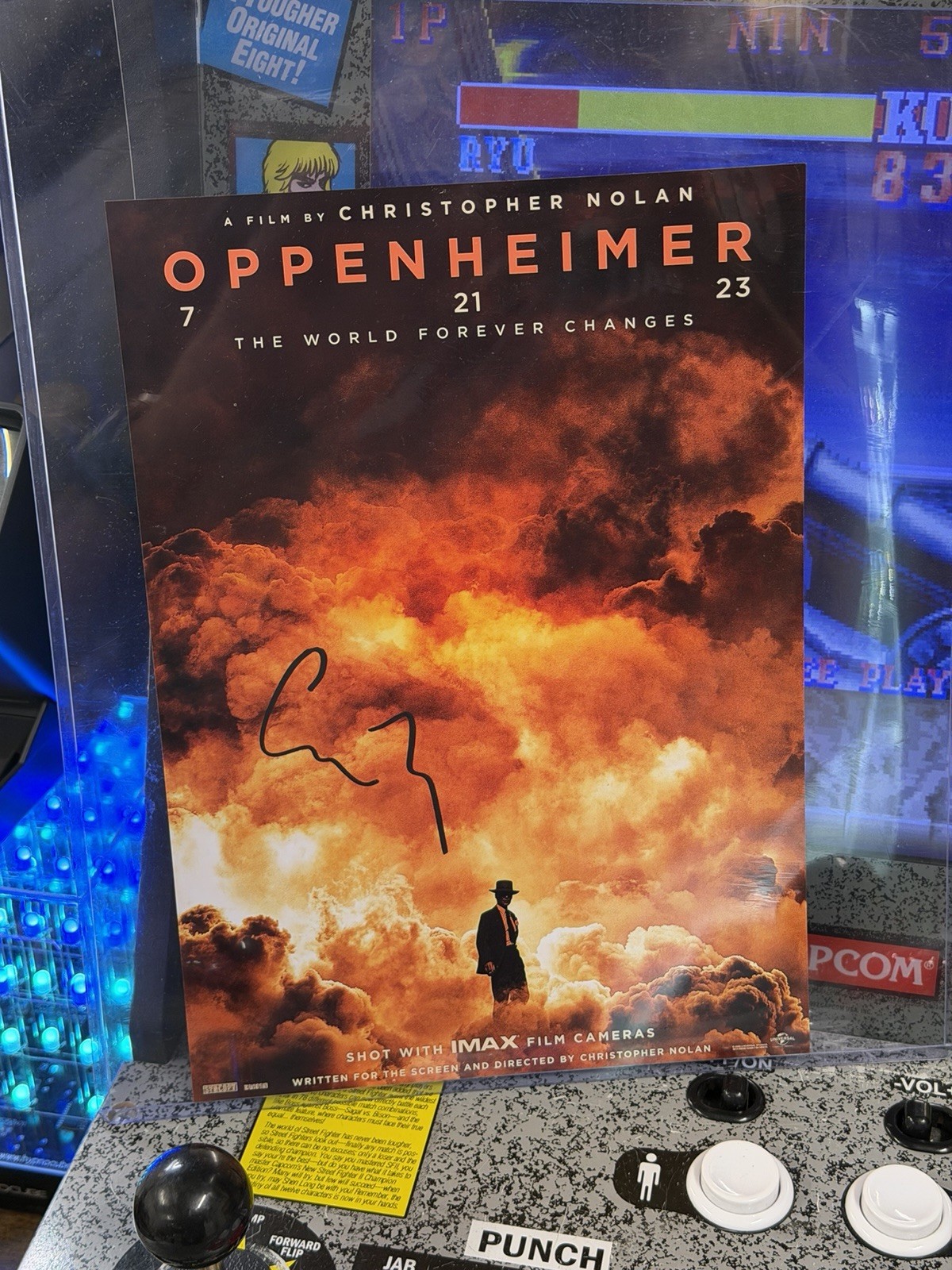 2023 Oppenheimer Christopher Nolan Signed Autographed 8x12 Photo London Premiere