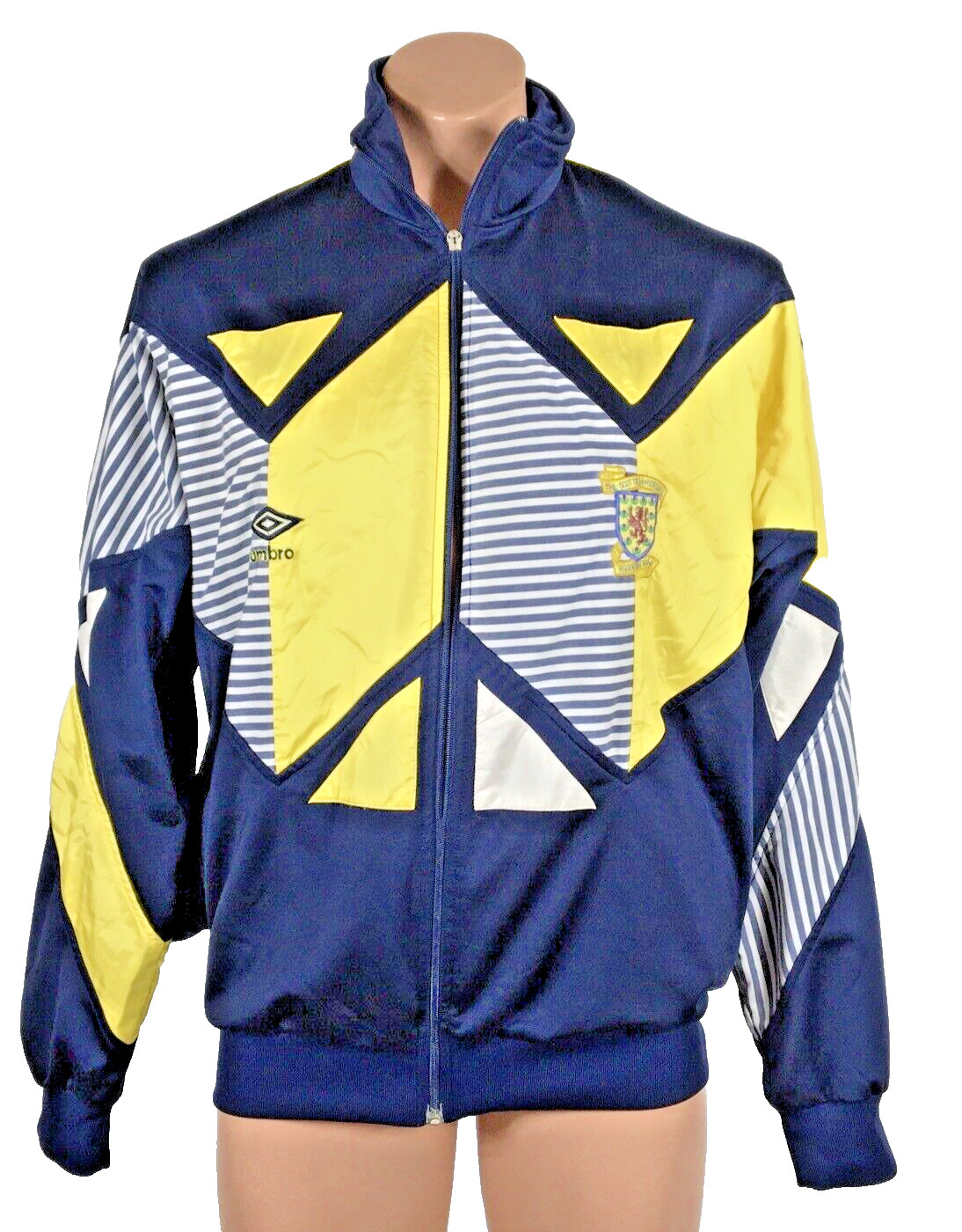 Vintage 1980s SCOTTISH FOOTBALL ASSOCIATION  Umbro Embroidered Jacket Large Rare