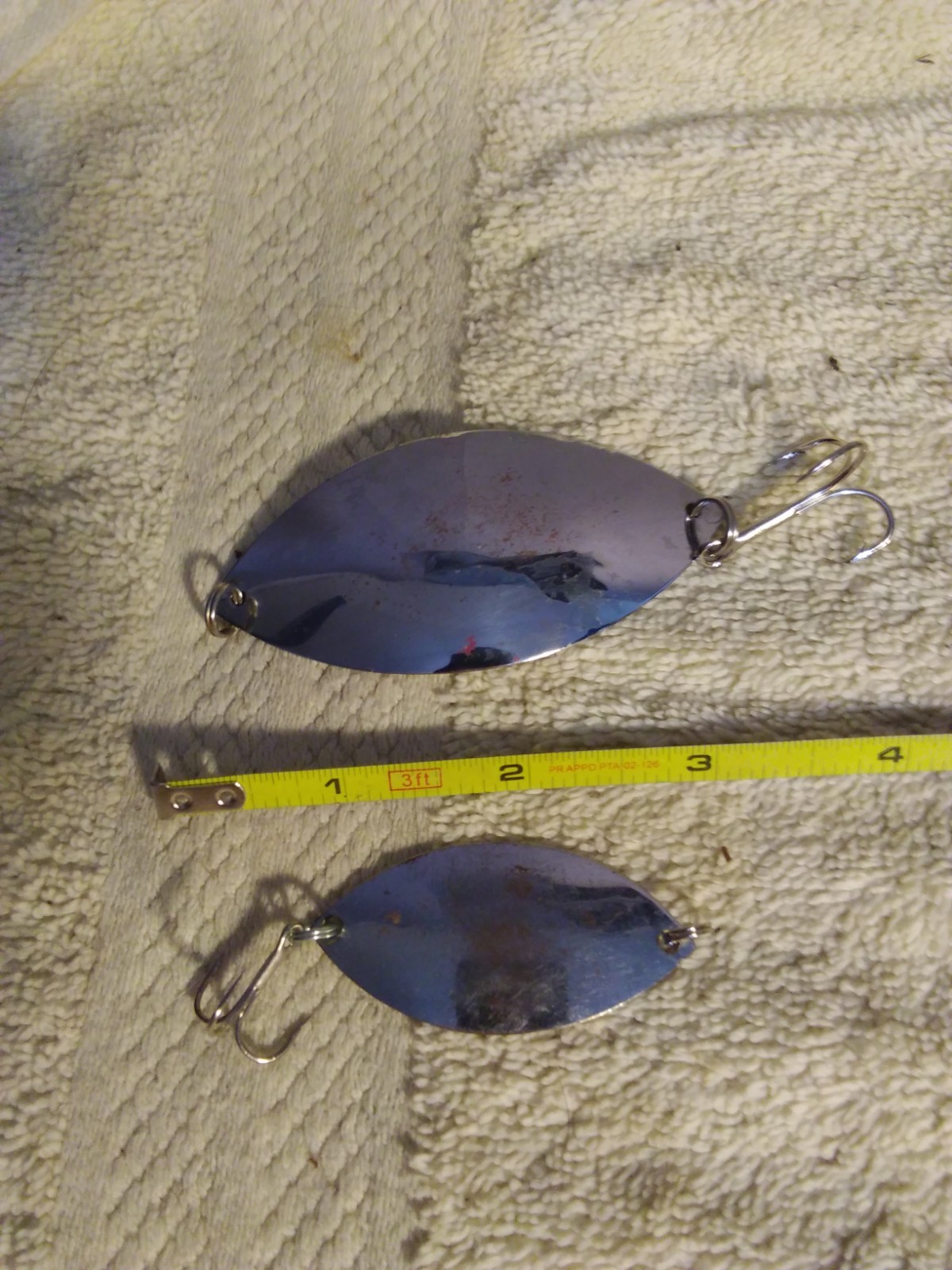 2  Vintage Lake Clear Wabbler  Spoons
