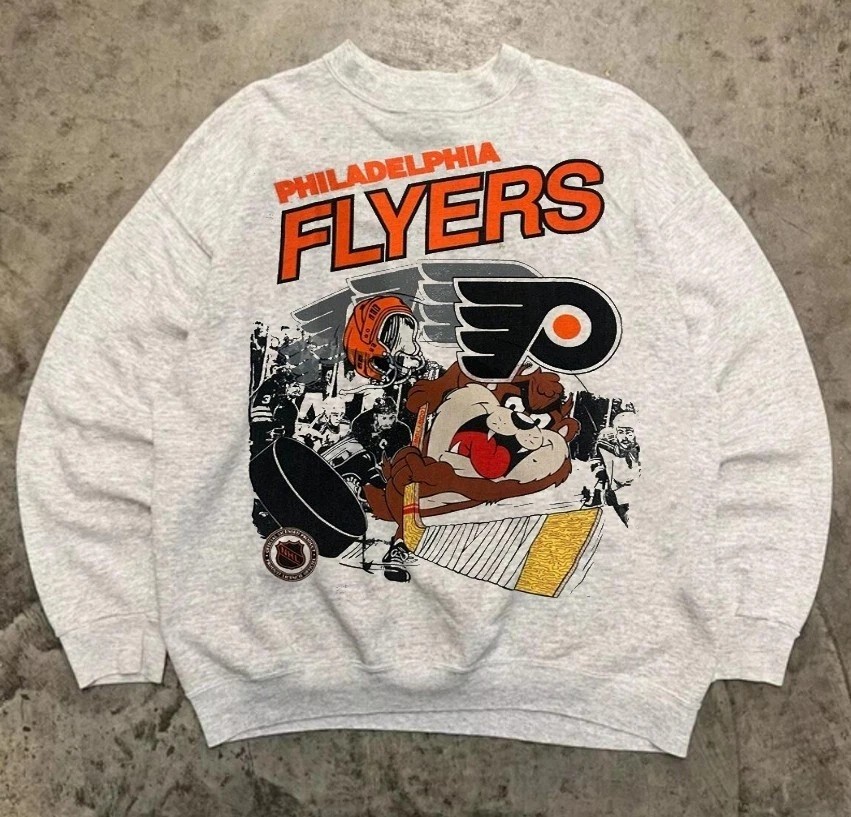 Vintage NHL Hockey Philadelphia Flyers Looney Tunes crewneck sweatshirt