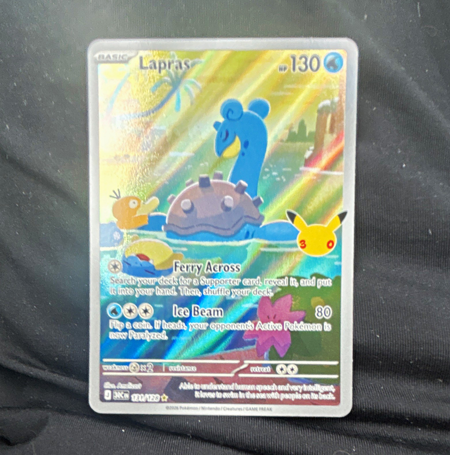 The Pokémon Company Lapras 7/102 Celebrations Rare Holo 130 HP English 2021