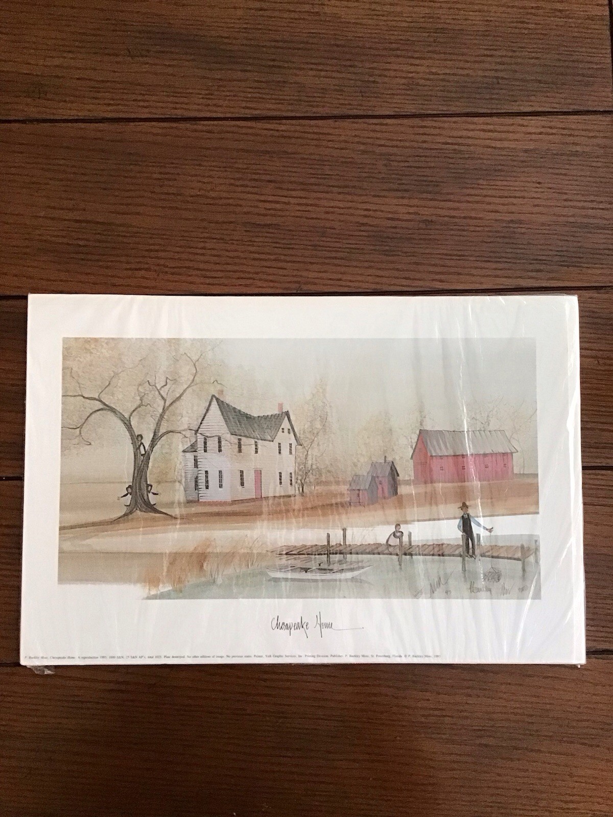 P. Buckley Moss “Chesapeake Home” Numbered And Signed By Artist, Unframd P. Buckley Moss “Chesapeake Home” Numbered And Signed By Artist, Unframd