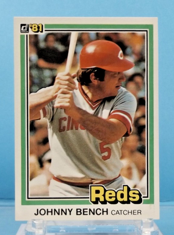 1981 Donruss #62 - Johnny Bench - Cincinnati Reds - Near Mint